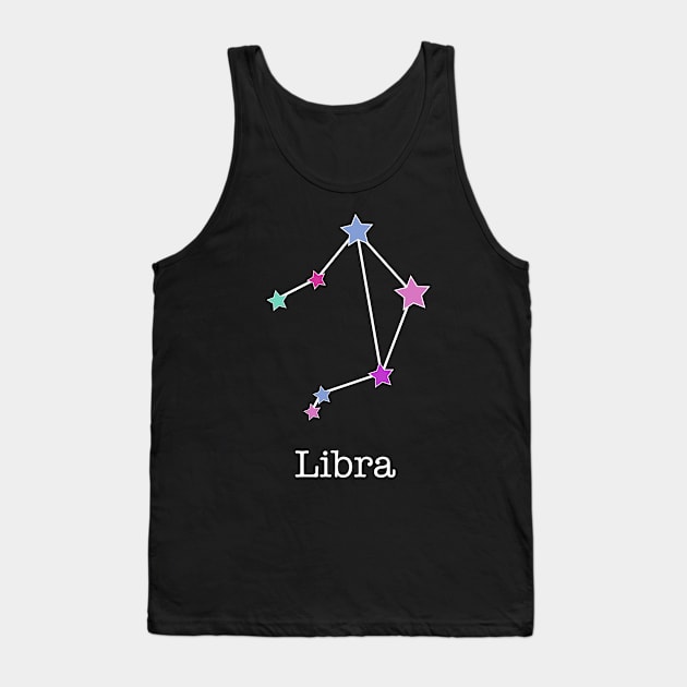 A Zodiac Sign Test Libra Tank Top by Helena Morpho 